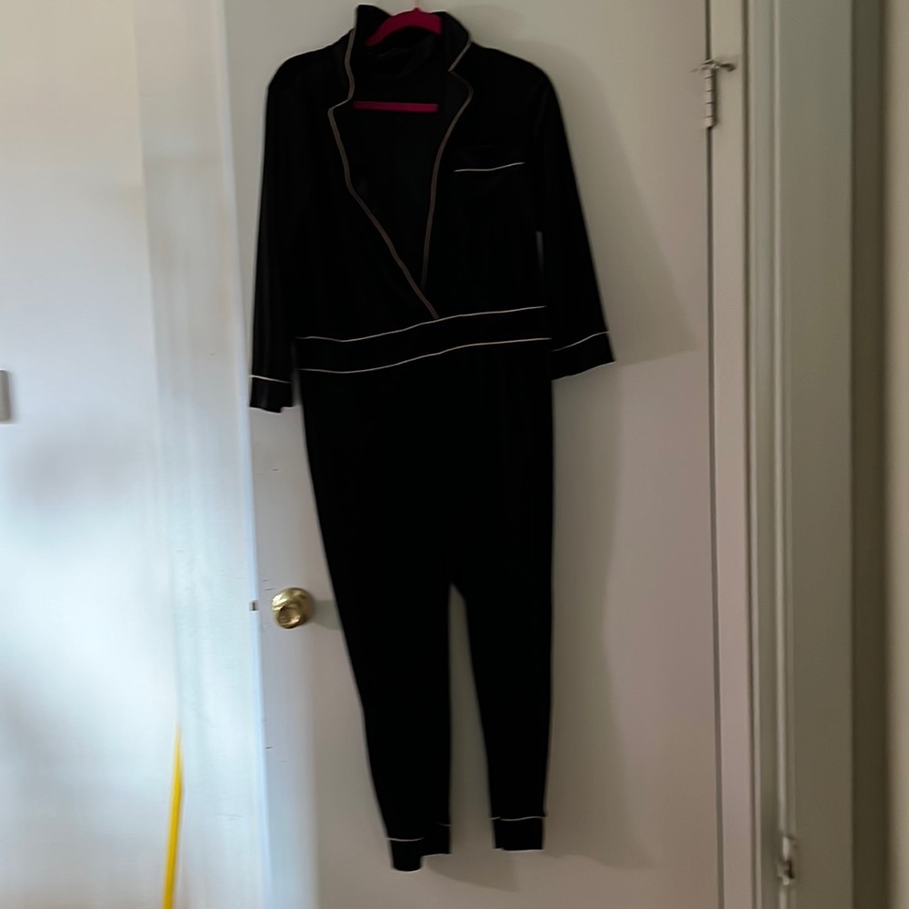 Zara knit jumpsuit. Velvet feel